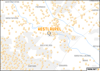 map of West Laurel