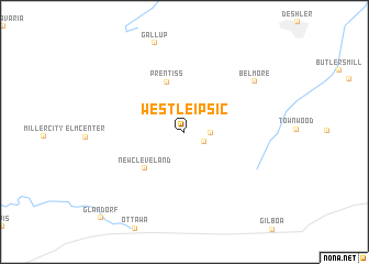 map of West Leipsic