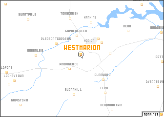 map of West Marion