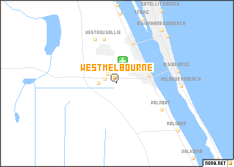 map of West Melbourne