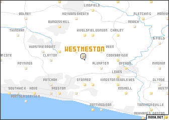 map of Westmeston