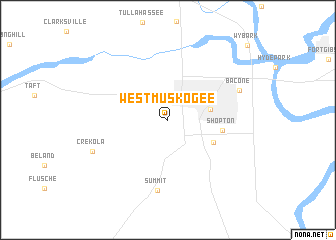 map of West Muskogee