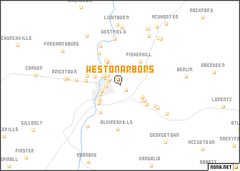 map of Weston Arbors