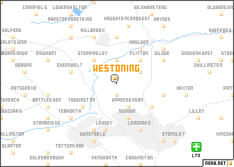 map of Westoning