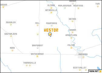 map of Westor