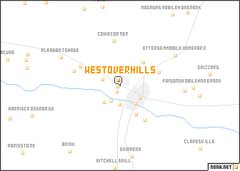 map of Westover Hills