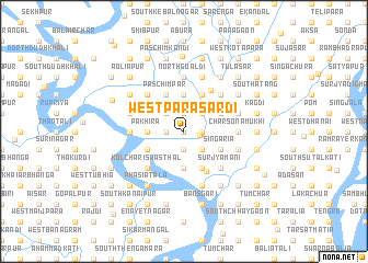map of West Parāsardi