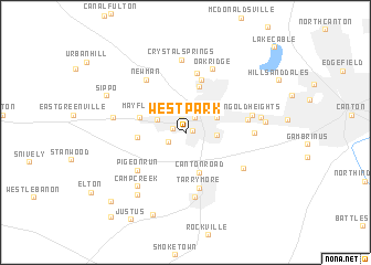 map of West Park