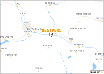 map of West Peru