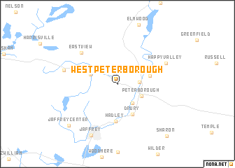 map of West Peterborough