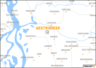 map of West Pioneer