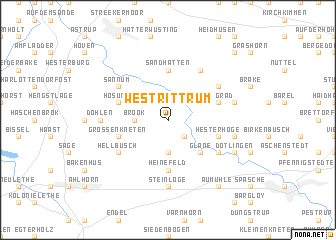 map of Westrittrum