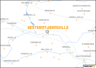 map of West Saint Johnsville