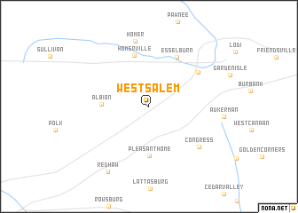 map of West Salem