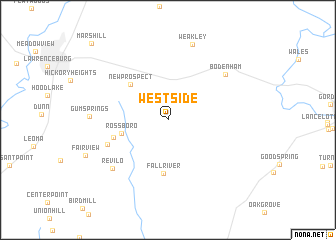 map of Westside