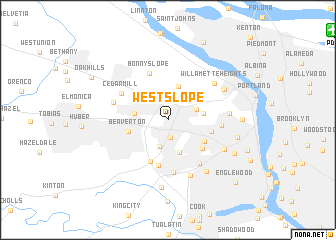 map of West Slope