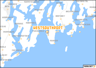 map of West Southport