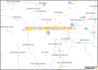 map of West Stockbridge Center