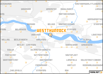 map of West Thurrock