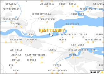 map of West Tilbury