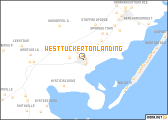 map of West Tuckerton Landing