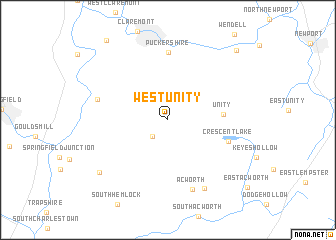 map of West Unity