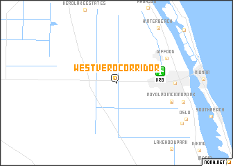 map of West Vero Corridor