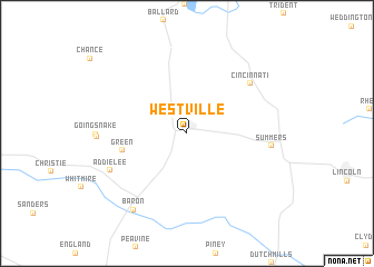 map of Westville