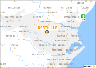 map of Westville