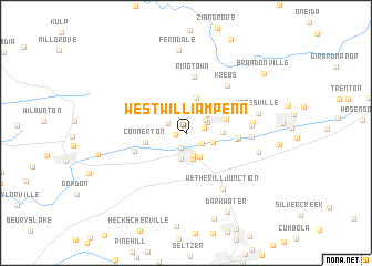 map of West William Penn