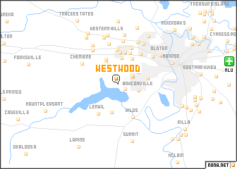 map of Westwood