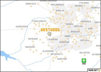 map of Westwood