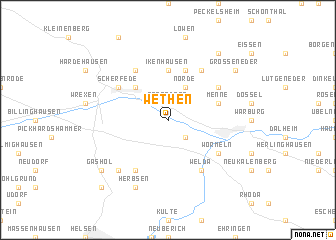 map of Wethen