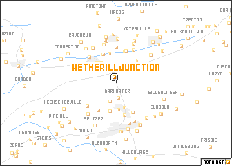 map of Wetherill Junction