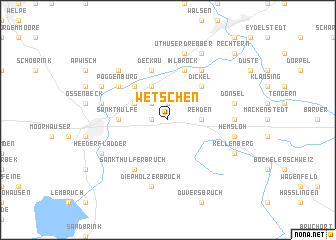 map of Wetschen