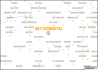 map of Wettenbostel