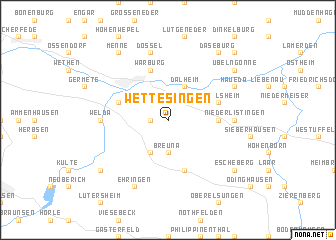 map of Wettesingen