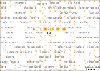 map of Wetunmalakanda
