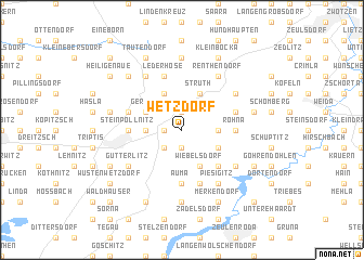 map of Wetzdorf