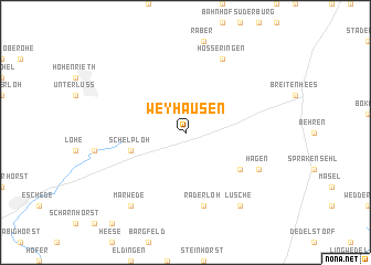 map of Weyhausen