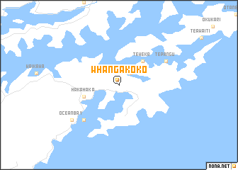 map of Whangakoko