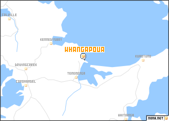 map of Whangapoua