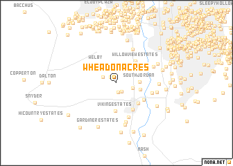 map of Wheadon Acres