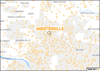 map of Wheaton Hills