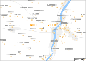 map of Wheeling Creek