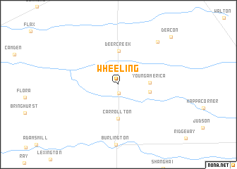 map of Wheeling