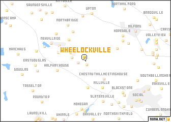 map of Wheelockville