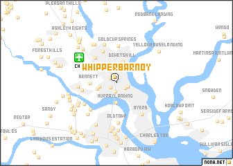 map of Whipper-Barnoy