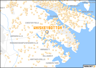 map of Whiskey Bottom