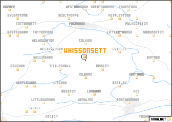 map of Whissonsett